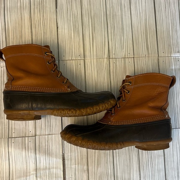 Vintage LL Bean Maine Hunting Leather Boots - Picture 1 of 5